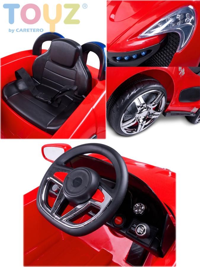 Elektrické autíčko Toyz  Aero - 2 motory a 2 rychlosti bílé - obrázek 3