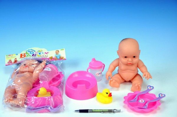 Panenka miminko s doplňky plast 22cm - obrázek 1