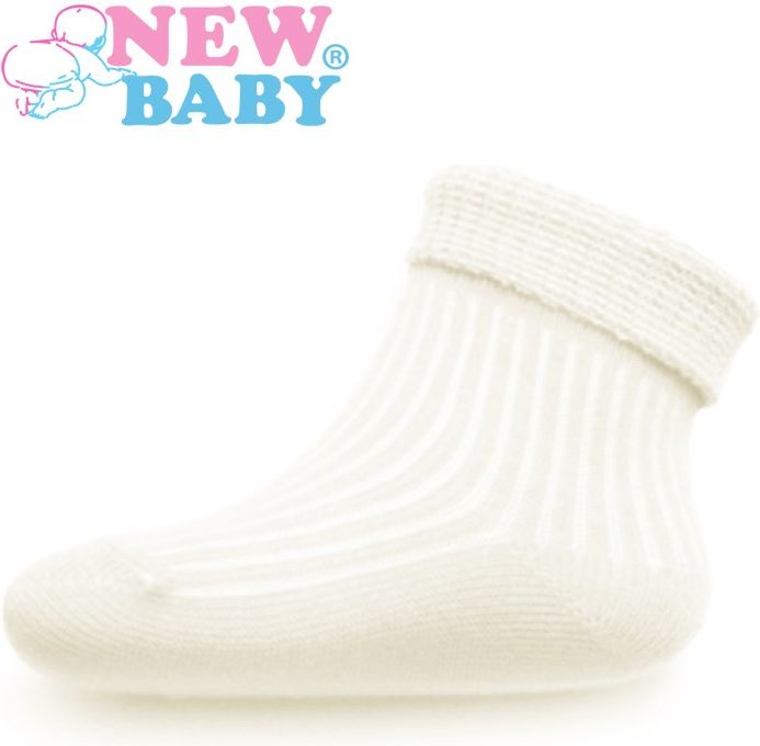Kojenecké pruhované ponožky New Baby cappuccino Cappuccino 74 (6-9m) - obrázek 1