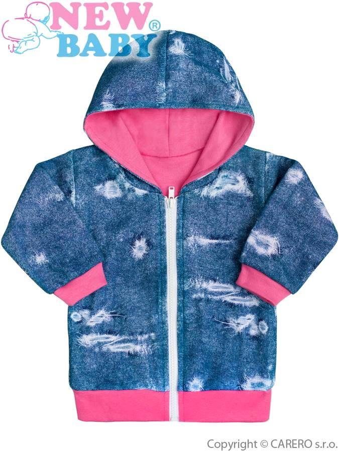 Kojenecká mikinka s kapucí New Baby Light Jeansbaby růžová Růžová 62 (3-6m) - obrázek 1
