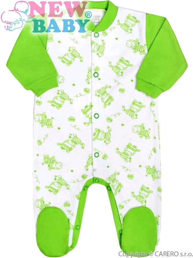 Kojenecký overálek New Baby Zebrababy II zelený Zelená 68 (4-6m) - obrázek 1