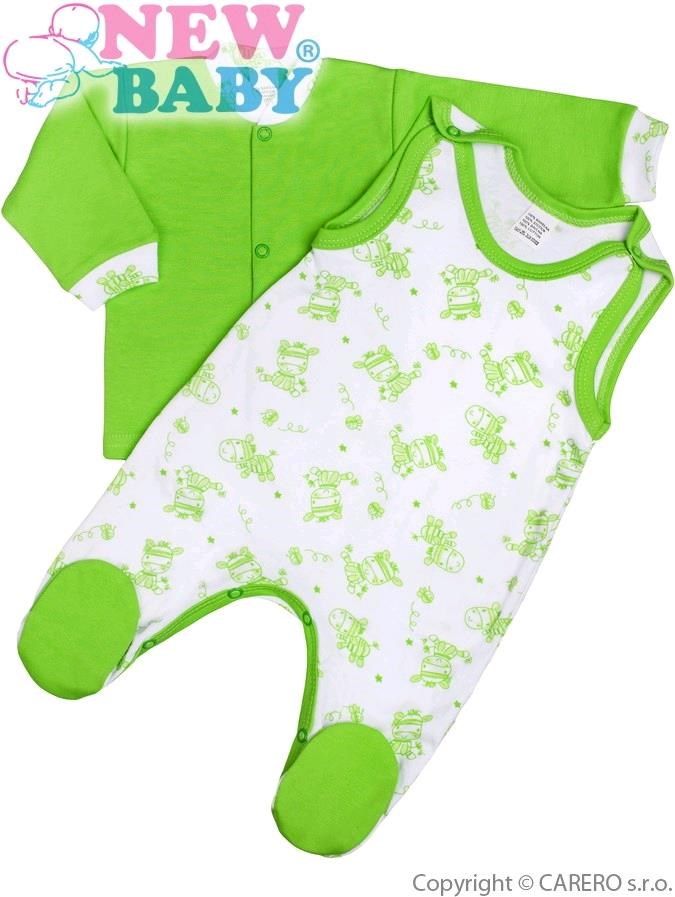2-dílná kojenecká souprava New Baby Zebrababy II zelená Zelená 62 (3-6m) - obrázek 1