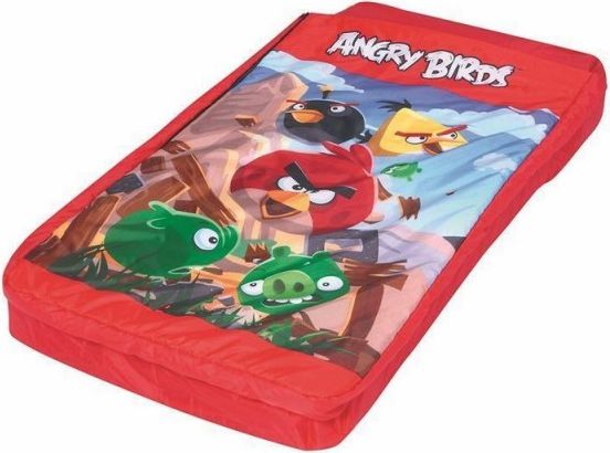 2 in 1 Nafukovací lehátko se spacákem Angry Birds - 132 x 76 x 20cm - obrázek 1