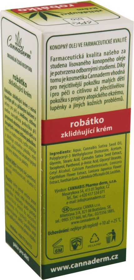 Cannaderm Robátko zklidňující krém 50g - obrázek 2