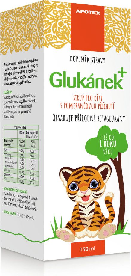 Glukánek sirup pro děti 150ml - obrázek 1