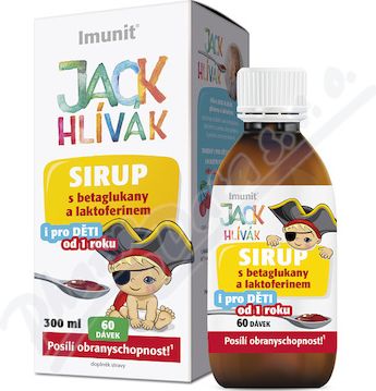 Hlíva JACK HLÍVÁK sirup 300ml glukany a laktoferin - obrázek 1