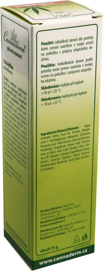 Cannaderm Robátko emoliens 75g - obrázek 2