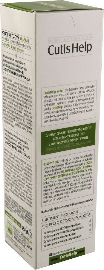 CutisHelp mimi konopný tělový balzám 200 ml - obrázek 2