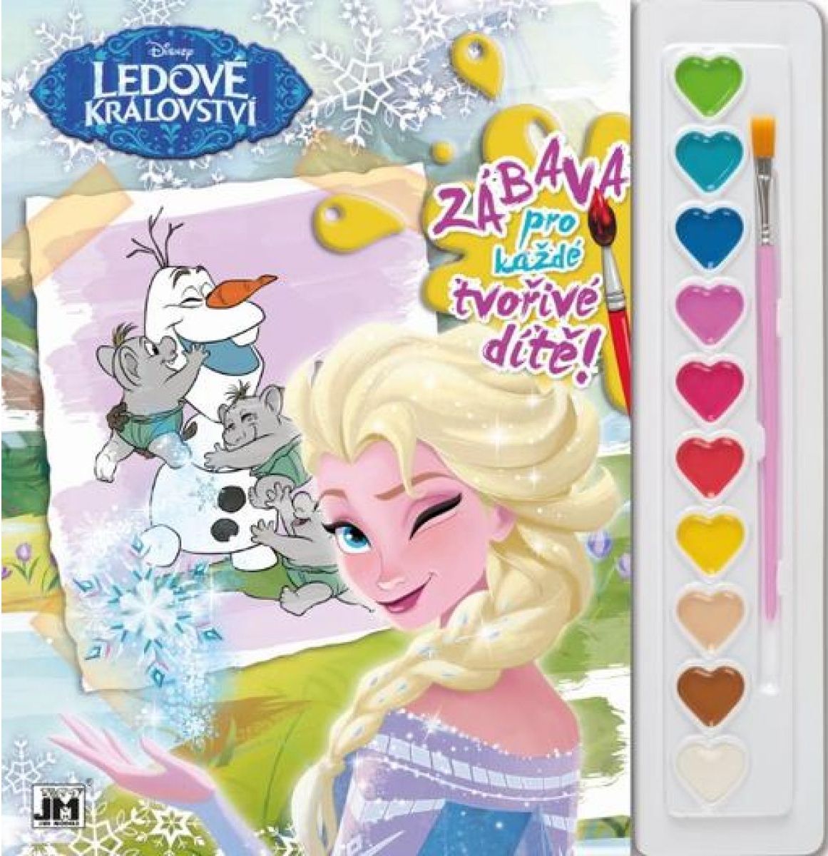 Jiri Models Disney Omalovánky s barvami A4 Ledové království - obrázek 1
