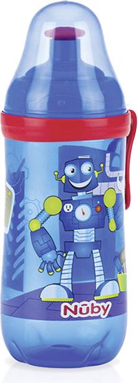 NUBY Láhev sportovní s vysouvacím náustkem, 18m+ (360 ml) - obrázek 2