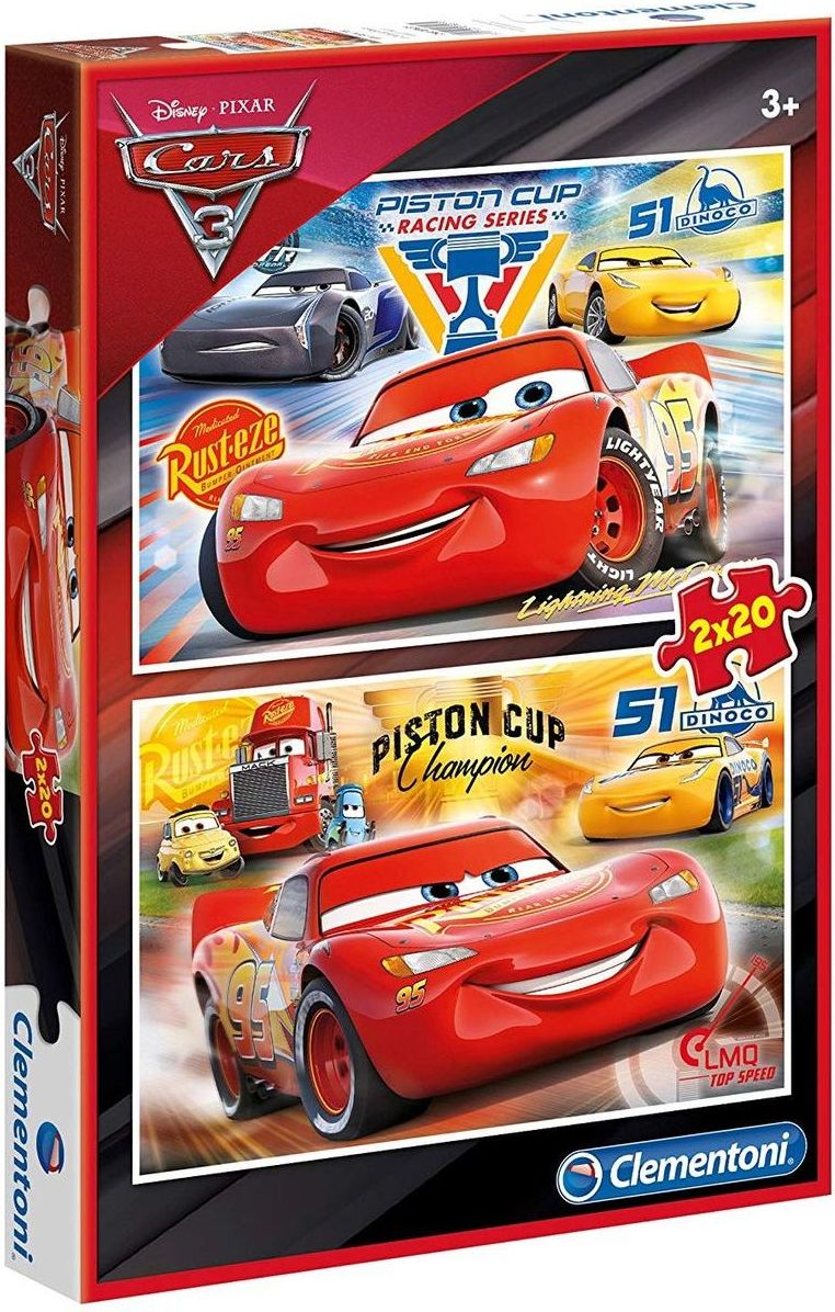 Clementoni Cars Puzzle 2 x 20 dílků - obrázek 1