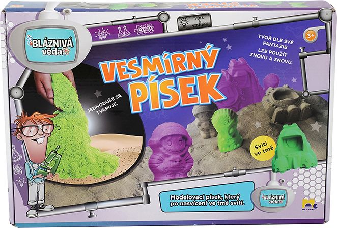 Mac Toys Svítící vesmírný písek 850g - obrázek 1