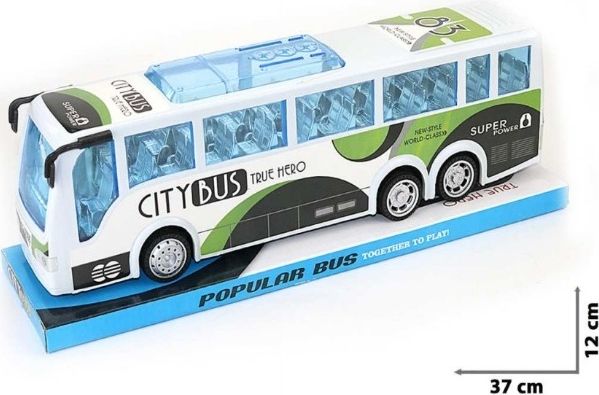 Autobus Gran Turismo na setrvačník - bílá - obrázek 1