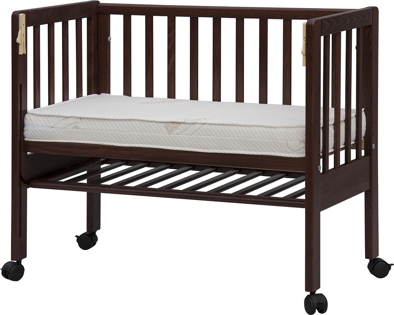 Dětská postýlka Scarlett Baby Ana (buk), st. bok - ořech 90 x 41 cm - obrázek 1