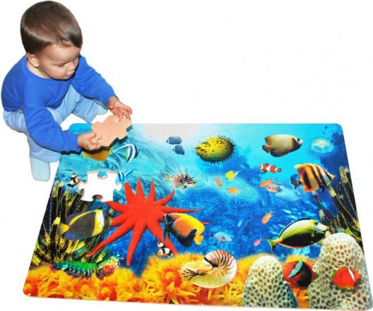 LC Pěnové podlahové puzzle Moře 54 dílků - obrázek 1