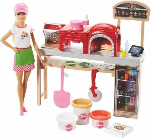 Barbie vaření a pečení pizza herní set s panenkou - obrázek 1