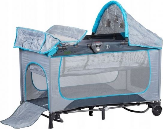Eco toys Dětská cestovní postýlka, ohrádka s přebalovacím pultem - obrázek 1