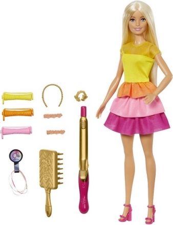 Barbie PANENKA S VLNITÝMI VLASY - obrázek 1