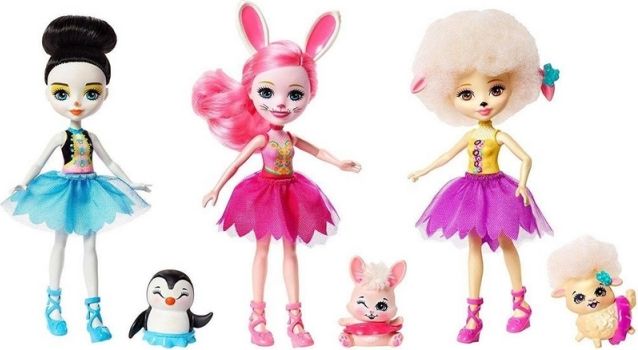 Enchantimals 3ks Baletka s mazlíčkem - obrázek 1