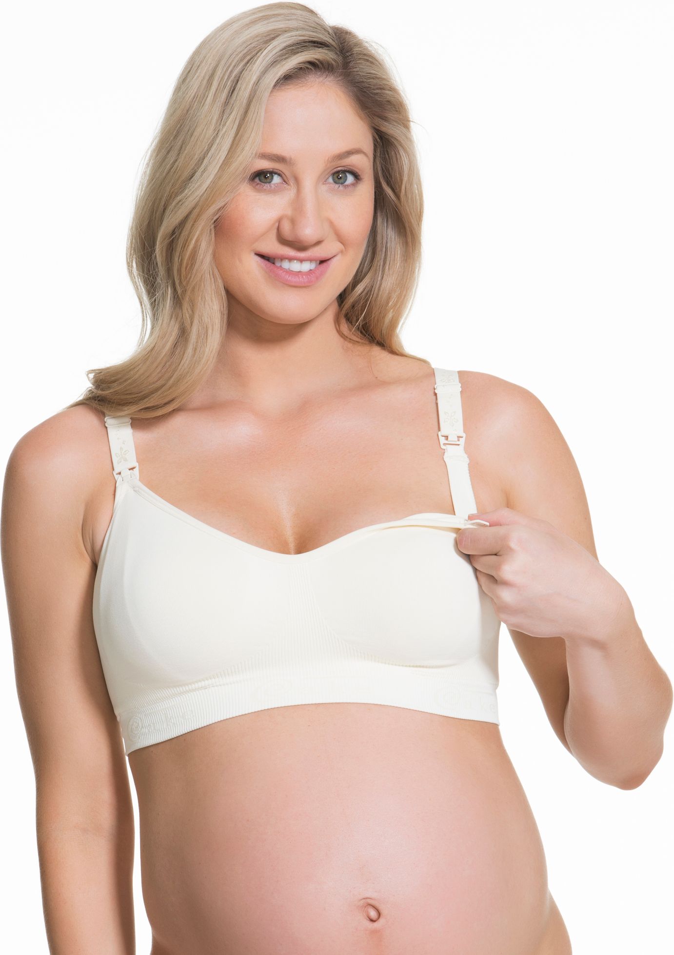Cake Maternity Bezešvá kojicí podprsenka Rock Candy Velikost: XL, Barva: ivory - obrázek 1