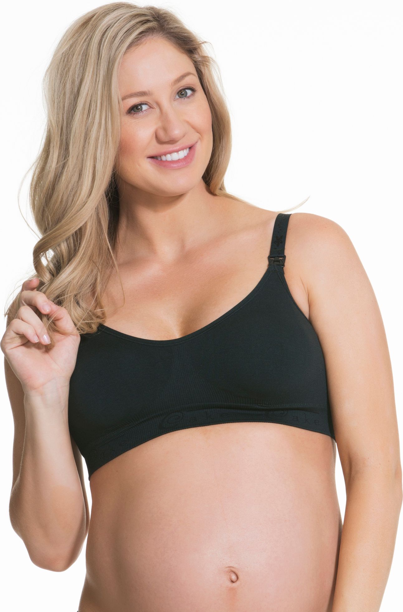 Cake Maternity Bezešvá kojicí podprsenka Rock Candy Velikost: S, Barva: černá - obrázek 1