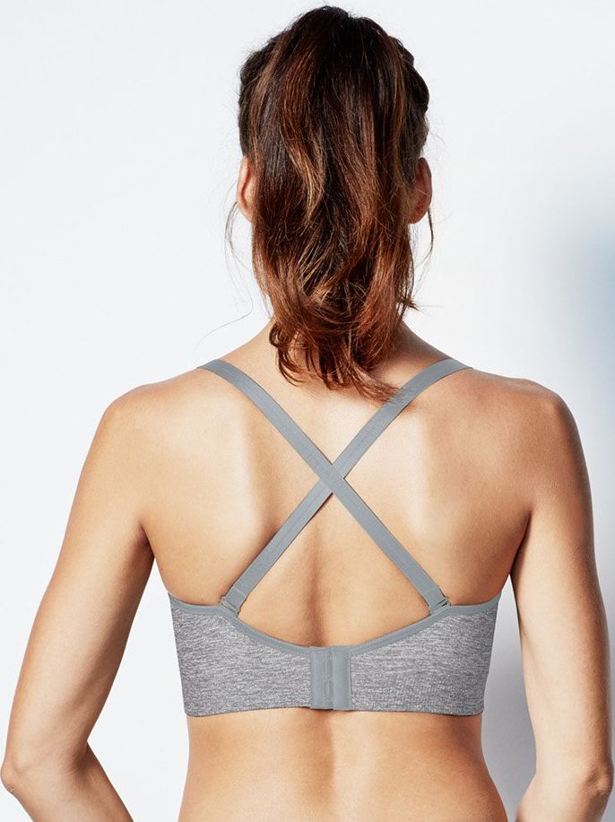 Bravado Kojicí a těhotenská podprsenka Body Silk Seamless Yoga Velikost: L, Barva: šedá - obrázek 3
