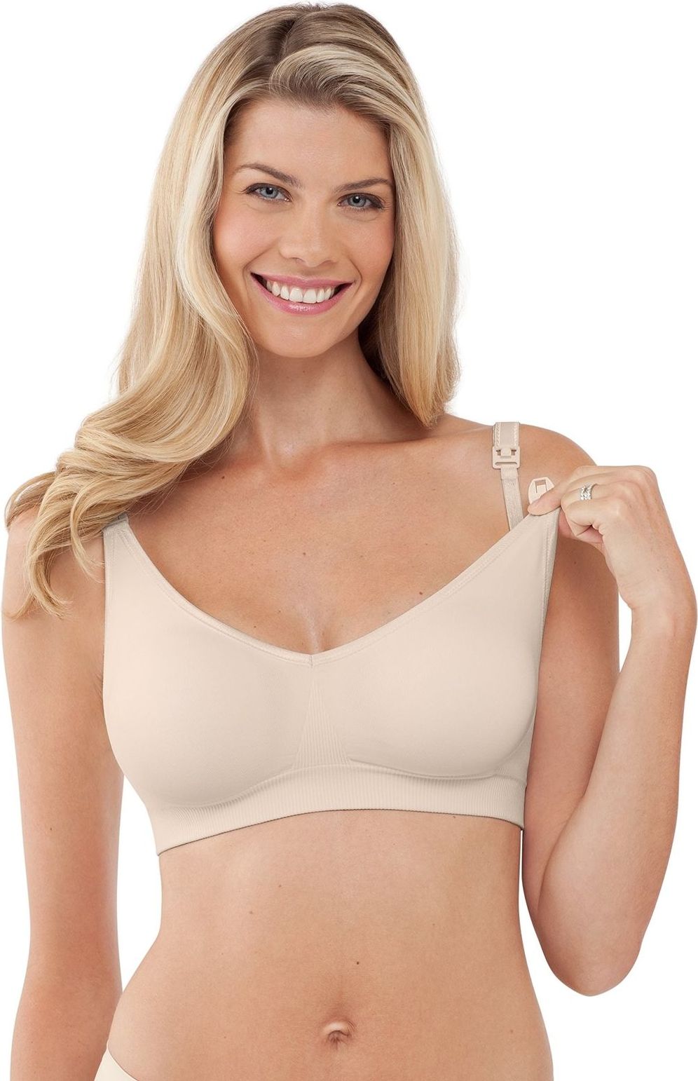Bravado Kojicí a těhotenská podprsenka Body Silk Seamless Velikost: XXL, Barva: latte - obrázek 1