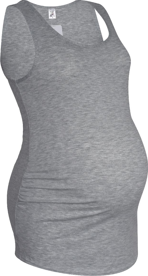 Italian Fashion Těhotenské tílko šedé Velikost: XL, Barva: šedá - obrázek 2