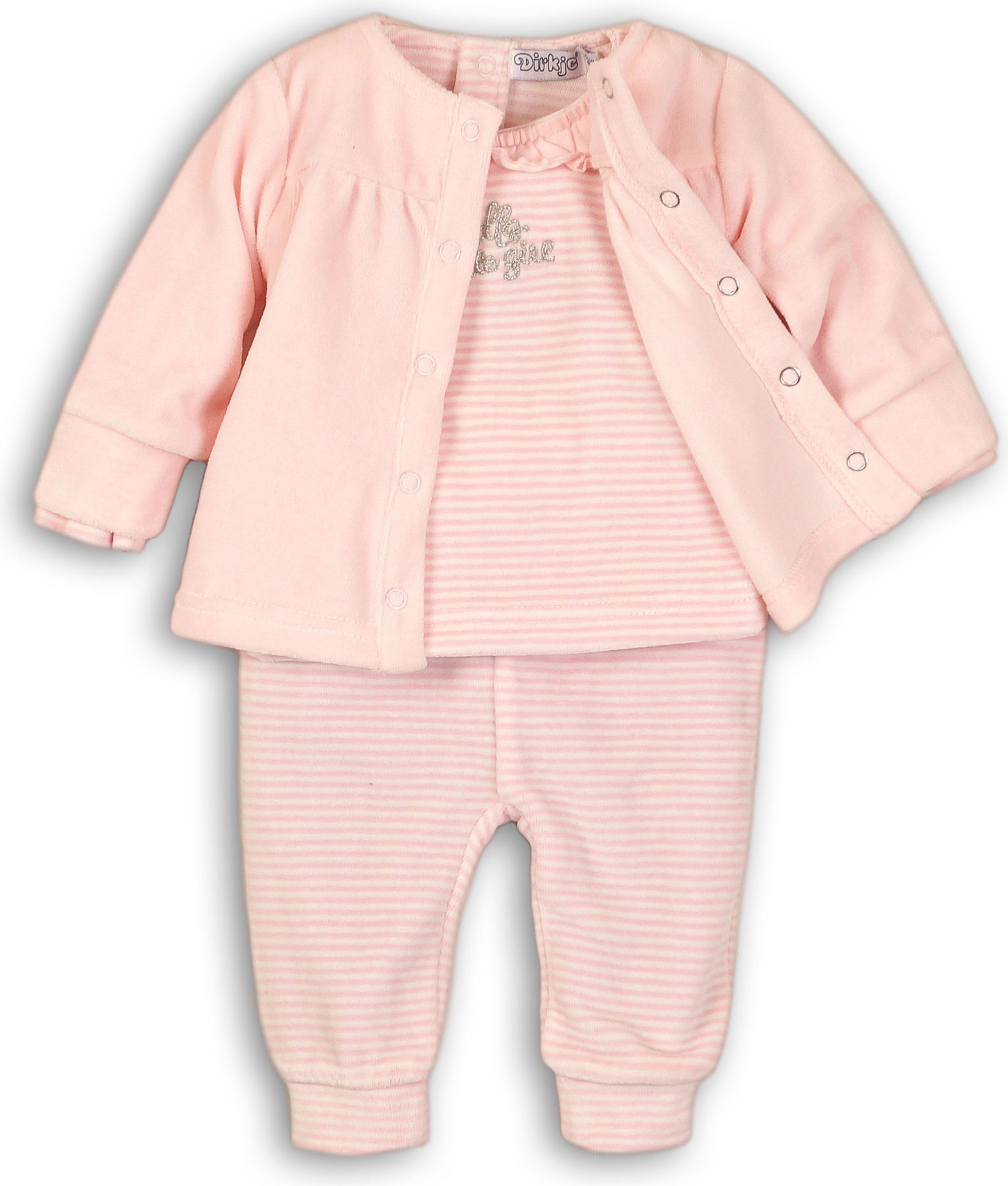 DIRKJE Set 3-dílný B-SO SOFT HELLO 86 Pink - obrázek 1