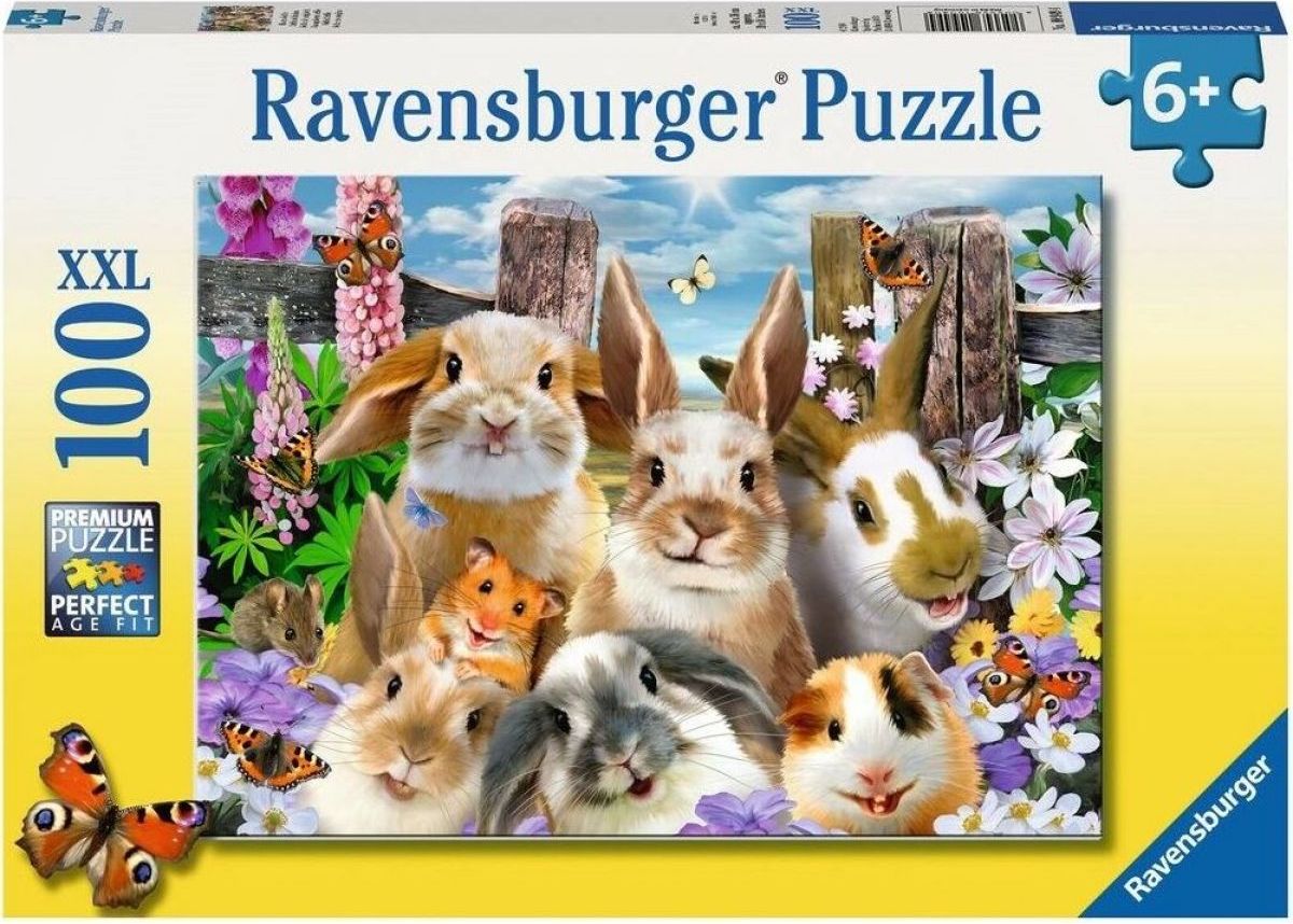 Ravensburger puzzle Zajícovo selfie 100 dílků - obrázek 1