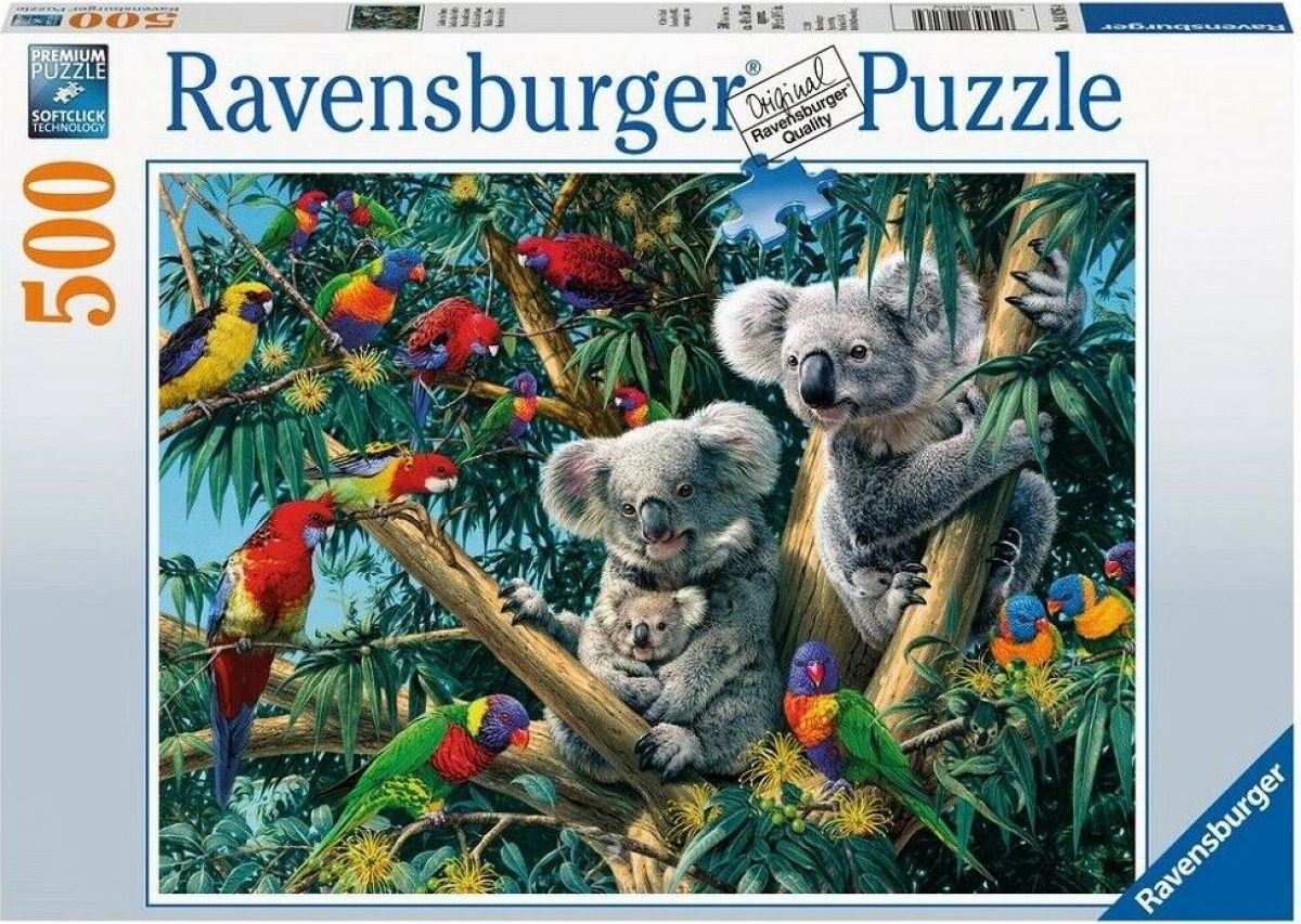 Ravensburger puzzle Koaly na stromě 500 dílků - obrázek 1