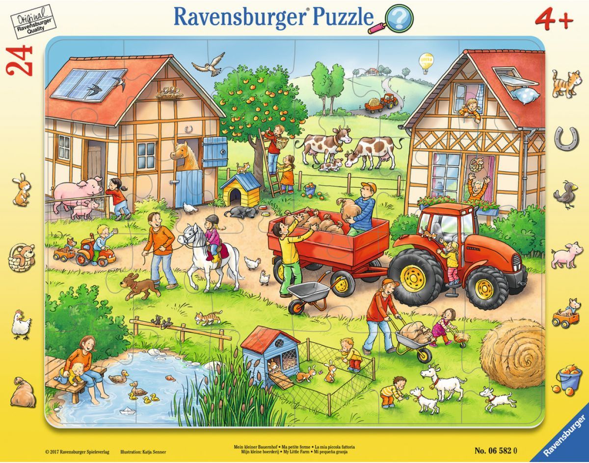Ravensburger puzzle Na dvoře 24 dílků - obrázek 1