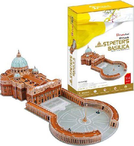 CUBICFUN 3D puzzle Bazilika svatého Petra 144 dílků - obrázek 1