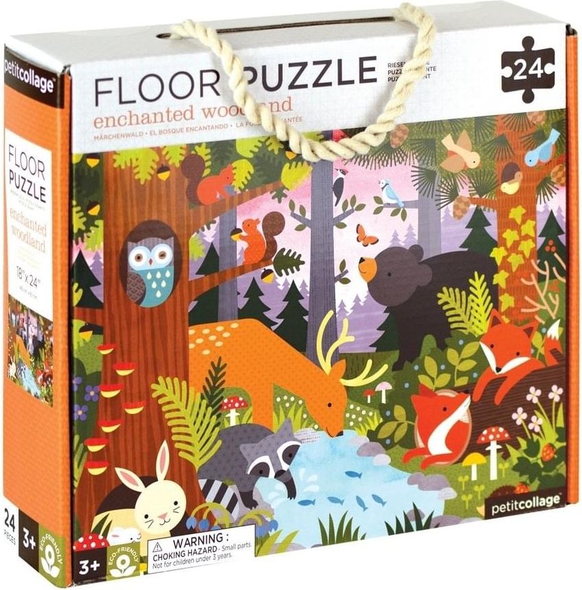 Petit Collage Woodland floor Puzzle uni - obrázek 1