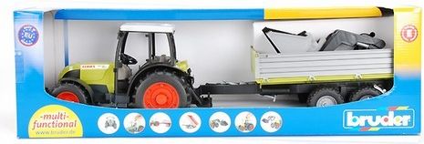 Bruder 1998 Traktor Claas Nectis 267F s čelním nakladačem a valníkem - obrázek 3