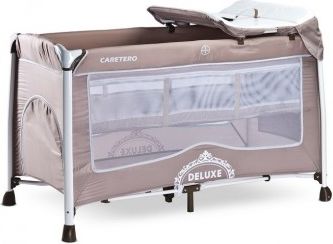 Cestovní postýlka CARETERO Deluxe beige, Béžová - obrázek 1