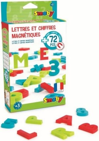 Magnetická písmena a čísla 72ks - obrázek 1