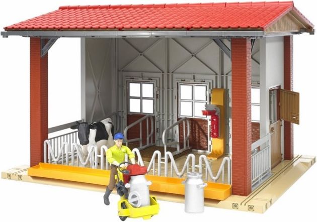 BWORLD 62621 Stáj pro dobytek+figurka+příslušenství - obrázek 1
