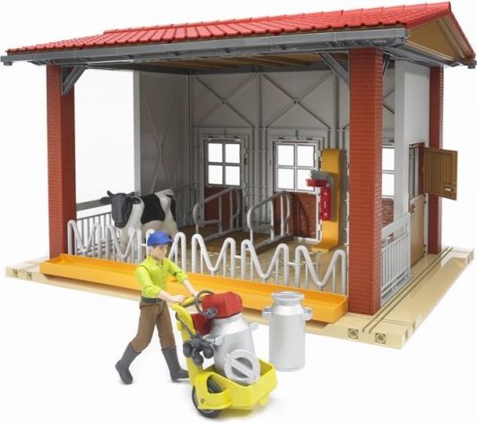 BWORLD 62621 Stáj pro dobytek+figurka+příslušenství - obrázek 4