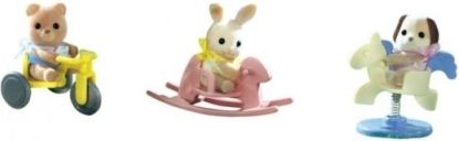 Sylvanian Families - Baby příslušenství štěně, méďa, králík si hrají venku - obrázek 4