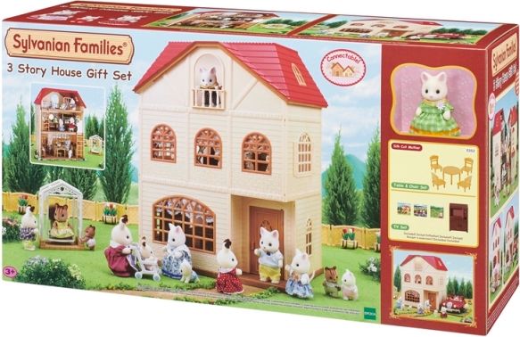 Sylvanian Families Dárkový set - Třípatrový dům s příslušenstvím C - obrázek 1