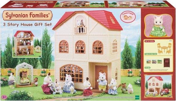 Sylvanian Families Dárkový set - Třípatrový dům s příslušenstvím C - obrázek 2