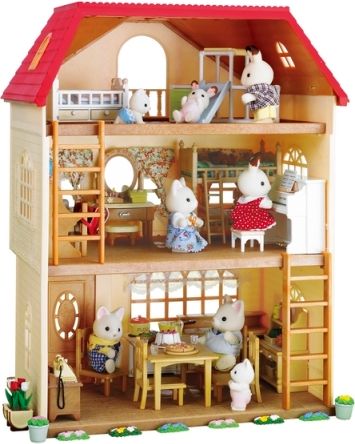 Sylvanian Families Dárkový set - Třípatrový dům s příslušenstvím C - obrázek 12