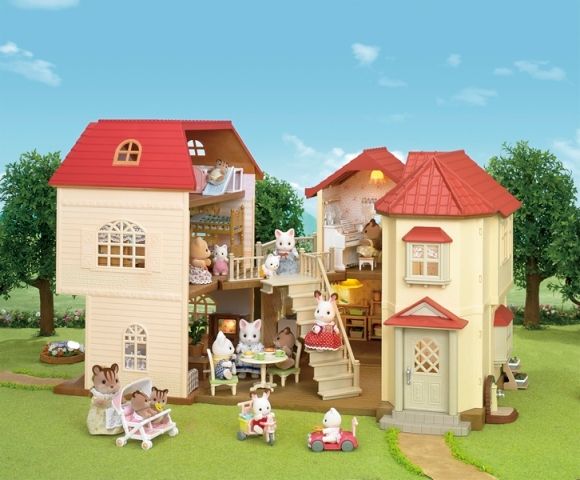 Sylvanian Families Dárkový set - Třípatrový dům s příslušenstvím C - obrázek 16