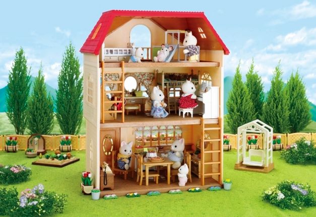 Sylvanian Families Dárkový set - Třípatrový dům s příslušenstvím C - obrázek 17