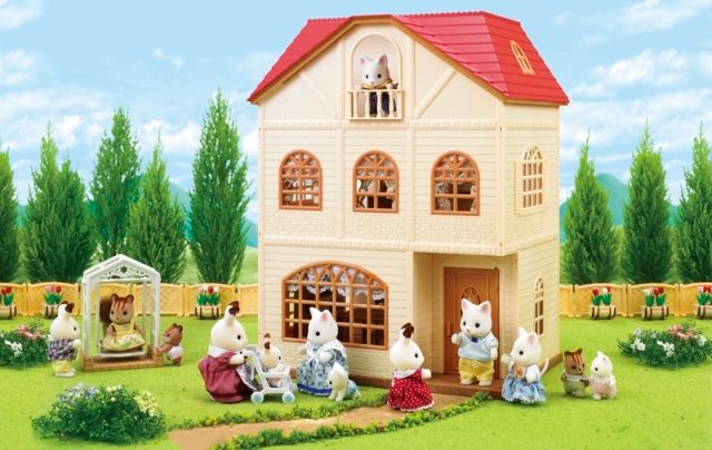 Sylvanian Families Dárkový set - Třípatrový dům s příslušenstvím C - obrázek 9