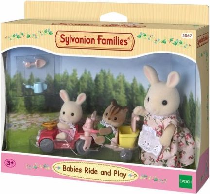 Sylvanian Families - Mamka bílý králík s hrajícími si mláďaty - obrázek 2