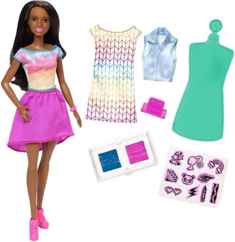 Barbie D.I.Y. CRAYOLA S MÓDNÍM POTISKEM ČERNOŠKA - obrázek 1