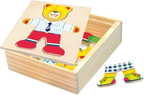 Puzzle - šatní skříň - medvídek - obrázek 1