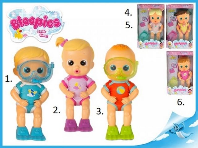 Bloopies miminko do vany 20cm stříkající vodu 6druhů 18m+ - obrázek 1